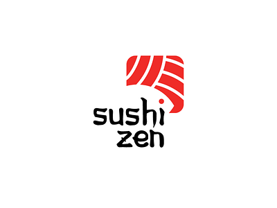 Sushi Zen Logo concept branding logo logo design logocore minimalist negative space logo