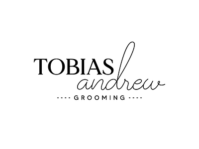 Tobias Andrew Logo concept branding branding and identity branding concept grooming logo design minimalist typographic