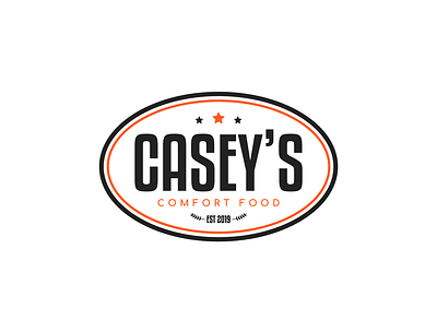 Casey's Comfort Food branding branding concept logo logo design minimalist