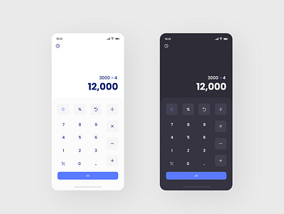 Calculator UI adobe xd calculator ui ui design uiux