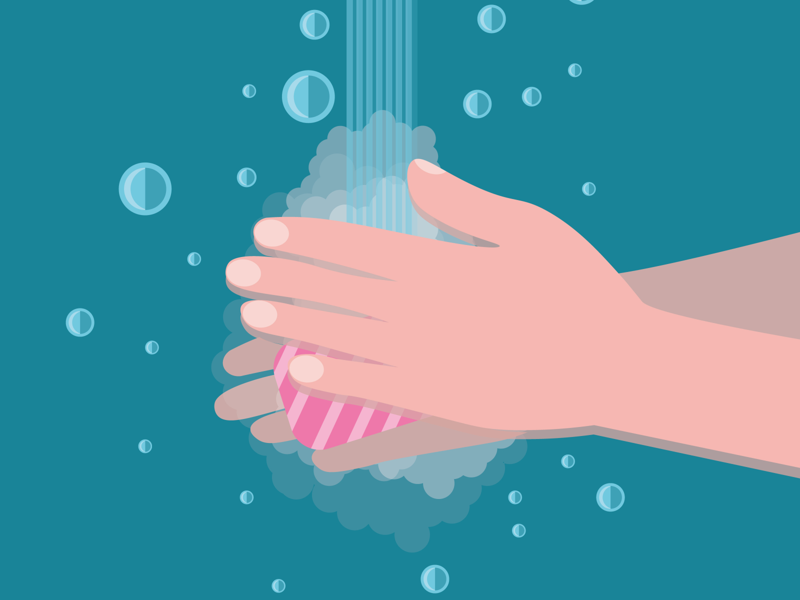 hand washing by Tatiana Popova on Dribbble