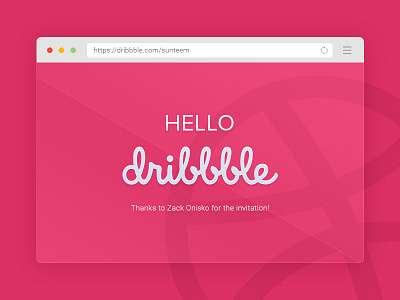 Hello Dribbble!