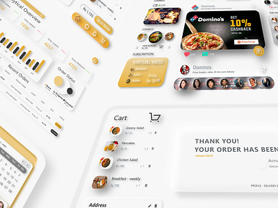 Food Media Platform - Website mockup dailyui dashboard e commerce food delivery homepage neumorphism userexperiencedesign