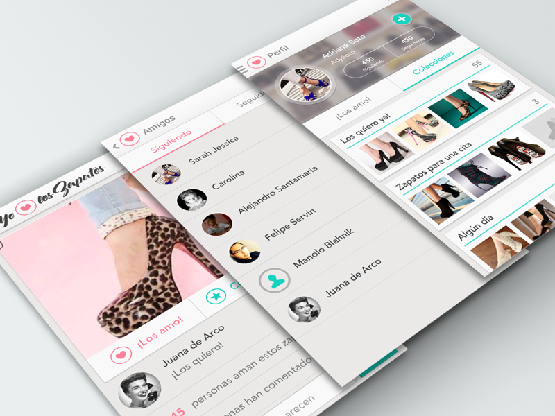 Shoe Lovers app by Sandra Macias on Dribbble