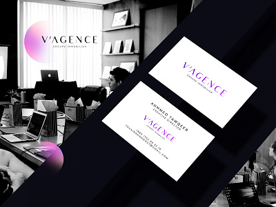 Vagence Logo and Business Card