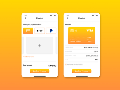 #DailyUI 02 - Credit Card Checkout app checkout dailyui design figma graphic design minimalist mobile screen ui ux uxui