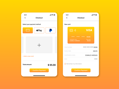 #DailyUI 02 - Credit Card Checkout