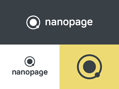 Nanopage Brand Concept brand branding identity logo round space