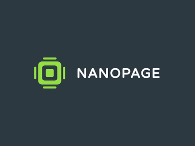 Updated Nanopage brand concept brand concept logo side project