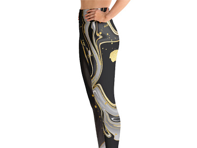 Marble pattern legging design