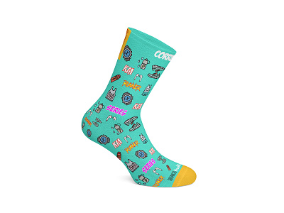 Socks Design apparel apparel design graphic design merch merchandise design sock sock design socks socks design unique design