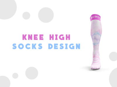 Knee High Socks Design apparel apparel design graphic design merch merchandise merchandise design socks socks design