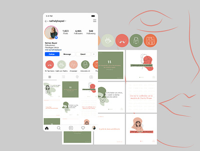 Instagram feed colorpalette concept design feed instagram post social social media design