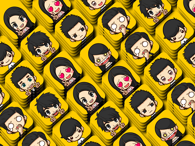 Anime Style Stickers. anime dp emoji emotes