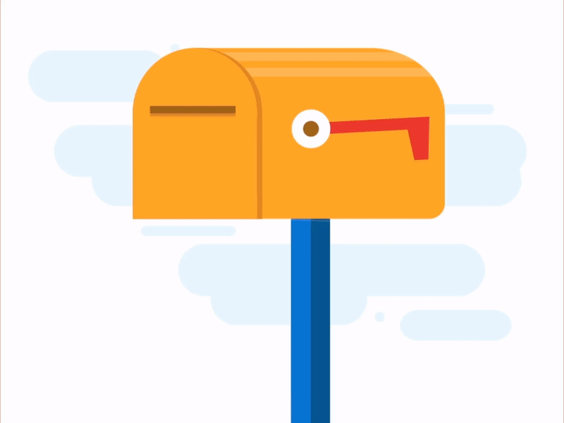 Rubicon Mailbox 2d after effects art asset design digital design gif inspiration junk mail mail mailbox minimal motion graphics post social media website