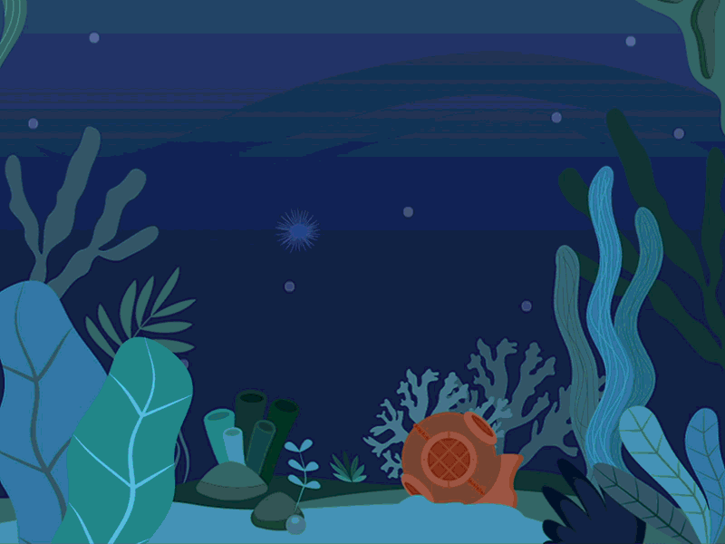 Rubicon Ocean s Day 2d aftereffects agency animated animation art direction blue brand design character concept creative digital illustration education gif marine ocean pollution recicle wildlife