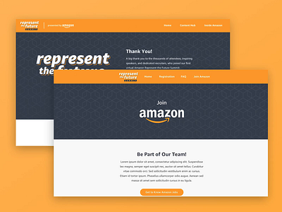 AmazonRTF interaction 2 amazon asset branding company concept design digital design future graphic graphic design illustration inspiration minimal ui ux vector virtualevent web webdesign website