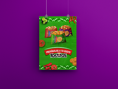 Tostitos Banner 2d 2d artist ads advertising banner brand concept design digital design flavor information inspiration packaging pepsico social social media tostitos