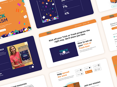 Trick or Trash | Website adobe advertising brand company digital digital art education event graphic design halloween inspiration interaction recycle user interface ux uxdesign waste website website design