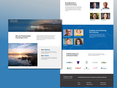 Three Lakes Foundation | Web design