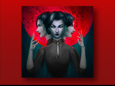 Hexoween | Last Vampire 2d design digital design graphic design halloween illustration inspiration night vampire