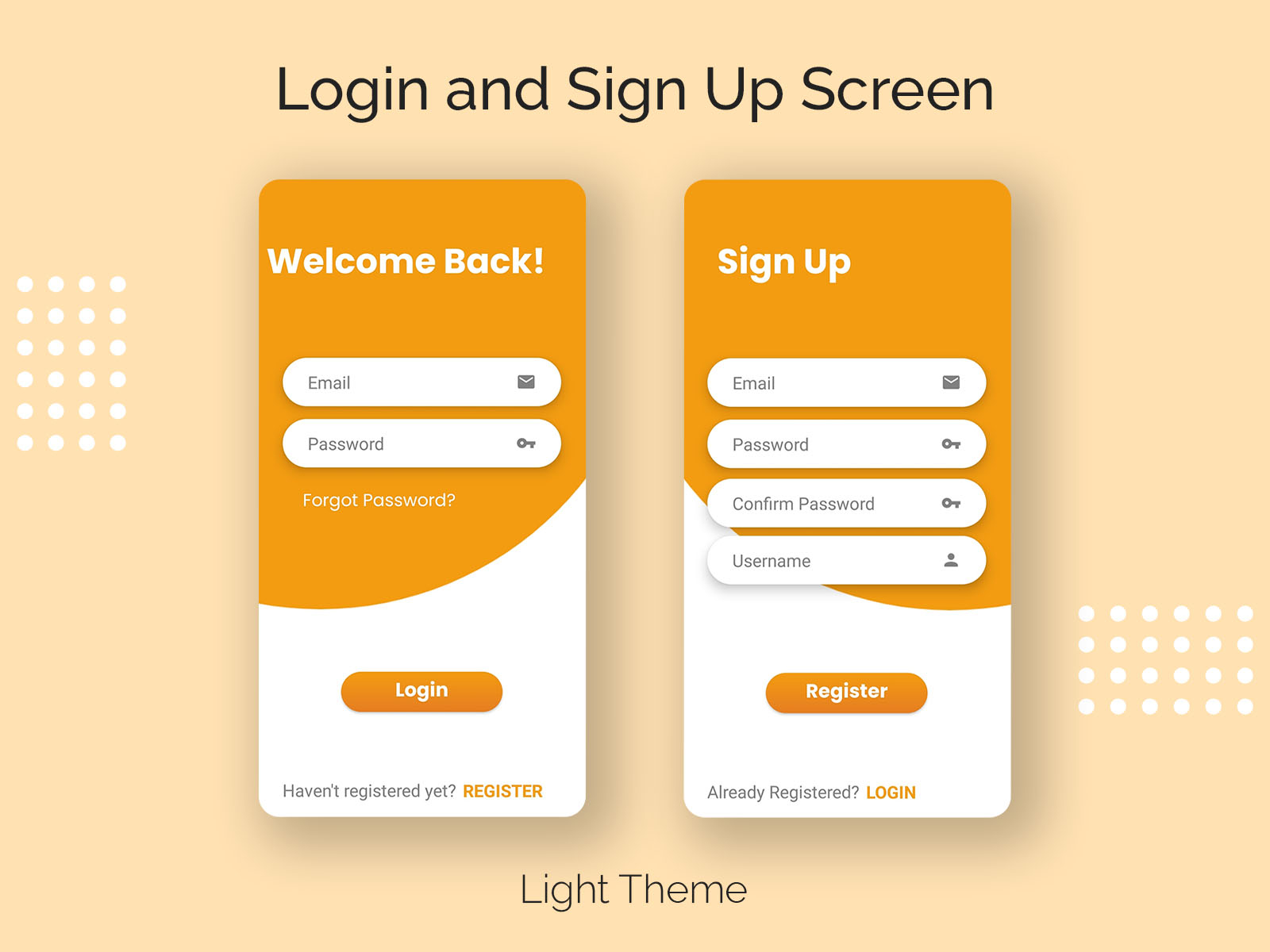 Login/Sign Up - Light by Rohin Bhat on Dribbble