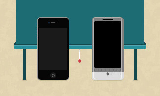 iPhone and HTC icon icon travel webdesign