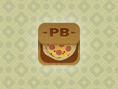 PB groovy pattern icon iphone pb pizza