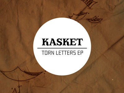 Kasket Torn Letters EP diamind drawing kasket letters torn typography