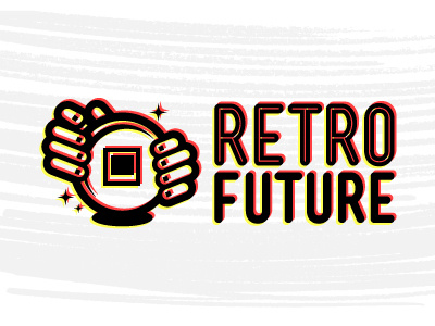 RetroFuture crystal ball future polaroid red retro retrofuture yellow