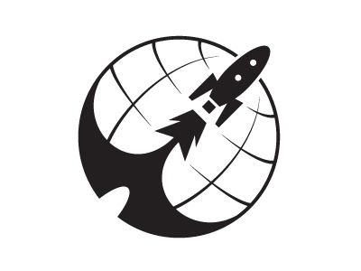 Fwooosh [2] fwoosh globe launch logo rocket