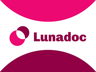 Lunadoc logo lunadoc pink purple