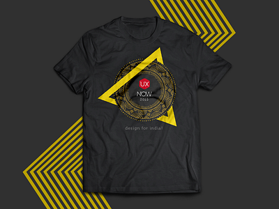 UX Now! apparel black concept design illustration tshirt ux uxevent yellow