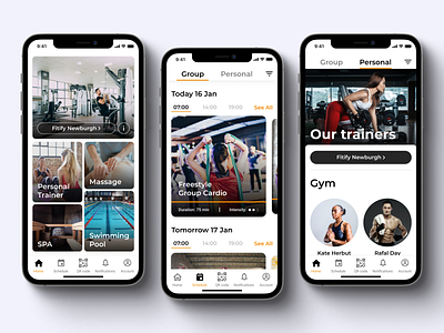 App for fitness club