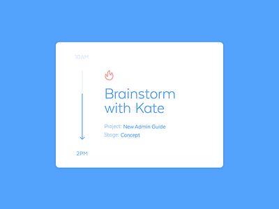 011 –– Calendar brainstorm calendar card dailyui event schedule ui widget