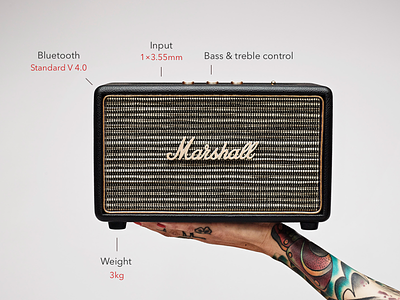 022 –– Technical Specifications acton bluetooth dailyui marshall speaker specifications technical ui