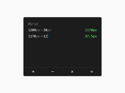 042 –– Calucator automatic bootstrap calculator dailyui grid inspired interface numi pixel ui ux