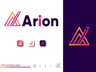 Arion branding icon illustration logo minimal modern logo