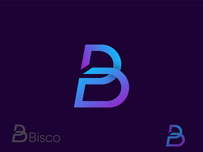 B letter (Bisco) branding icon illustration logo minimal modern logo