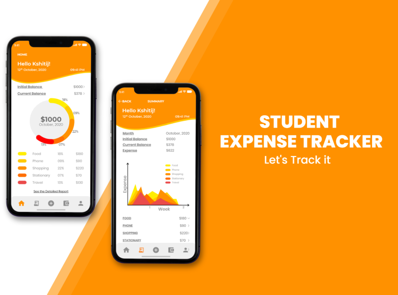Expense Tracker UI Design | User Interface | UI/UX by Kshitij Seth on ...
