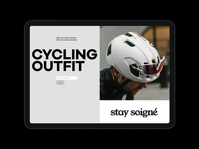 CYCLING OUTFIT branding cycling design digital design graphic design ipad minimalist minimalistic outfit popular ui uidesign ux uxdesign