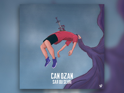 Can Ozan - Sar Bu Şehri Alternative Cover Art by Yiit alternative music poster cover art cover design design digital drawing digitalart graphic design illustration minimal typography