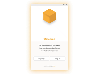 Daily UI 001 - Sign Up app design flat icon ui ux