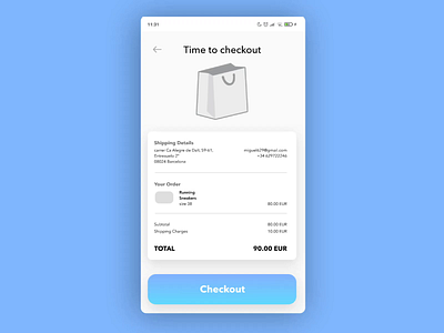 #002 Checkout animation checkout flow ui uidesign ux