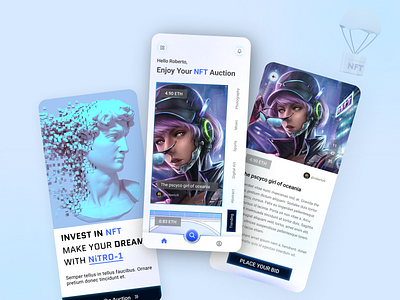 NFT Mobile App Design