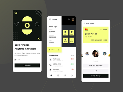 Finplex - Fintech Mobile App Concept