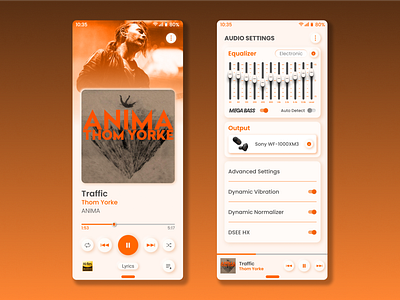 Sony Walkman Music Player UI