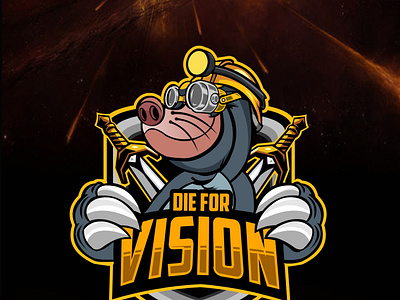 die for vision animation design icon illustration illustrator logo vector