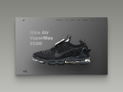 Nike promo concept concept design desktop gradient homepage modern modern design navigation nike product page promo sneakers typography ui ui design ux ux design web website website concept