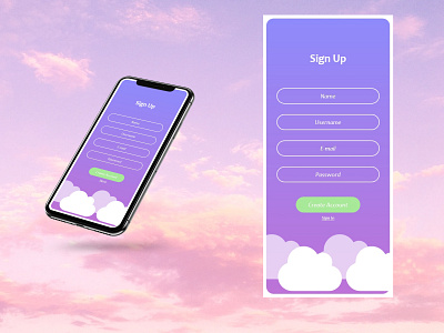 Daily UI #1 app clouds cloudy ui ui ux ux design